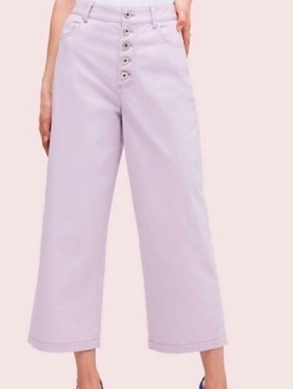 Kate Spade "Frozen Lilac" Wide Leg Jeans. Size 27.